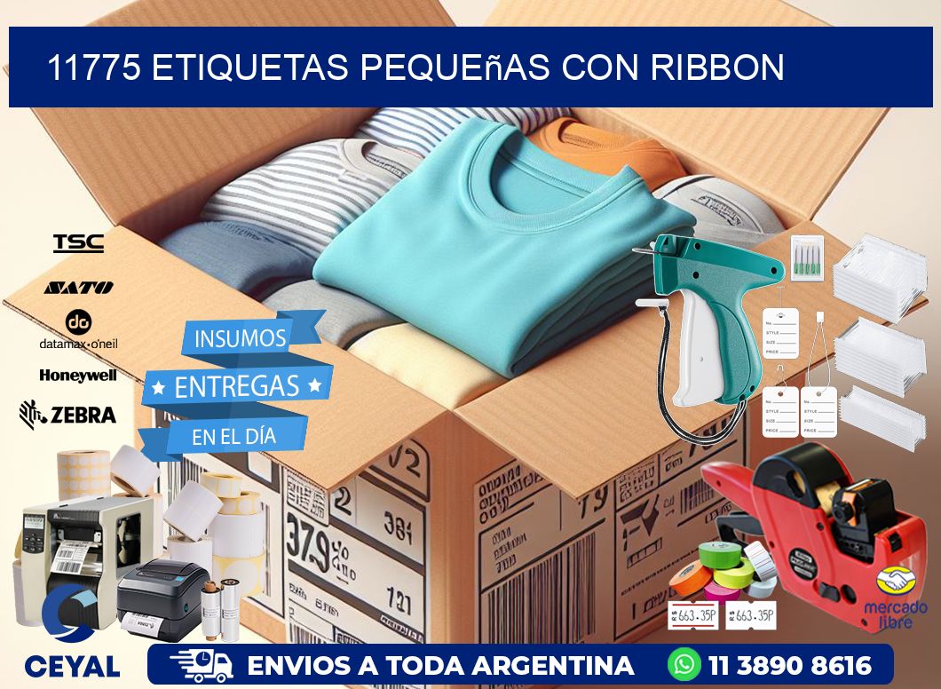11775 etiquetas pequeñas con ribbon