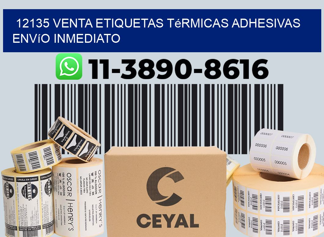 12135 venta etiquetas térmicas adhesivas envío inmediato