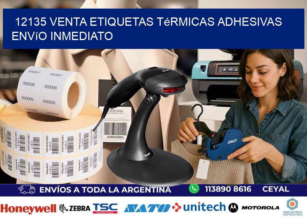12135 venta etiquetas térmicas adhesivas envío inmediato