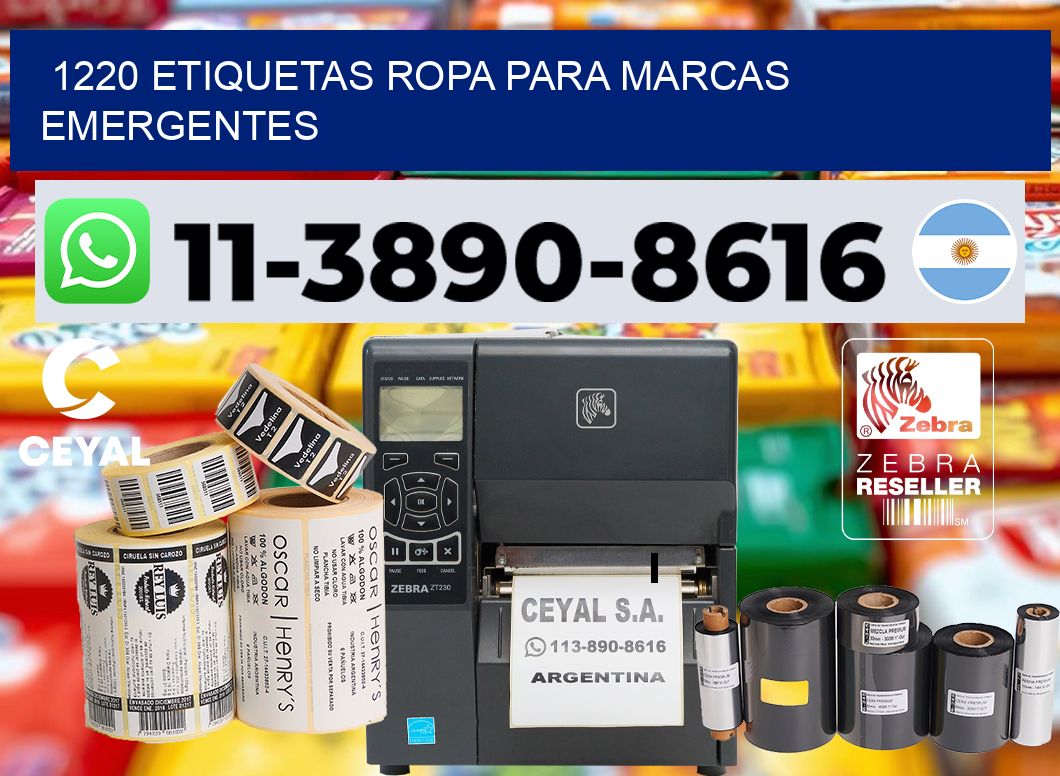 1220 Etiquetas ropa para marcas emergentes