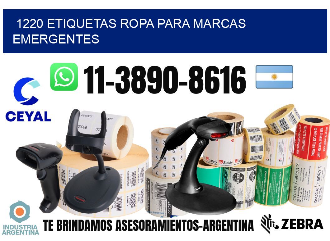 1220 Etiquetas ropa para marcas emergentes