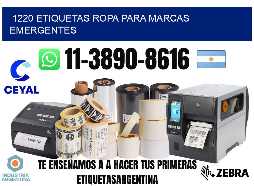 1220 Etiquetas ropa para marcas emergentes