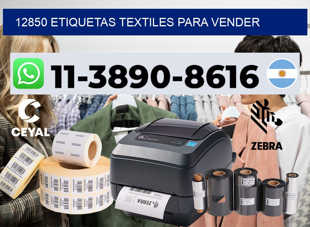 12850 Etiquetas textiles para vender