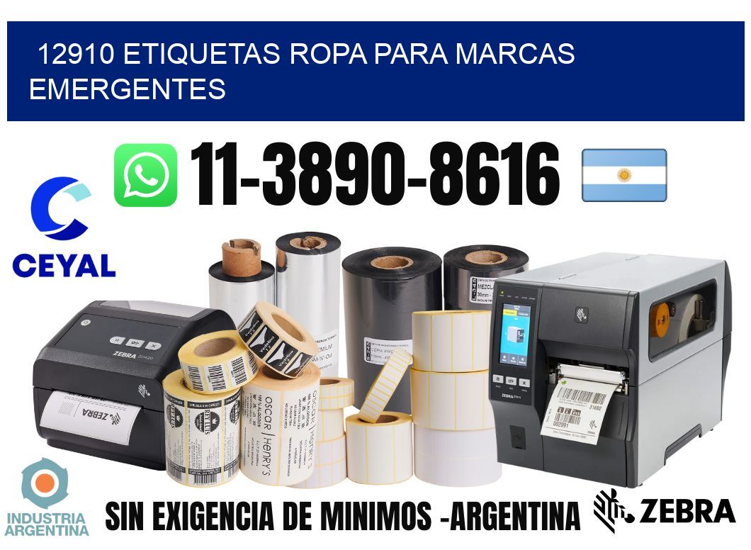 12910 Etiquetas ropa para marcas emergentes