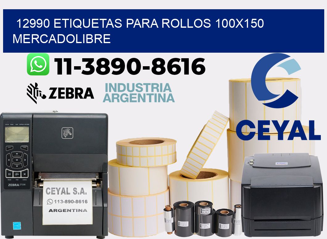 12990 etiquetas para rollos 100x150 mercadolibre