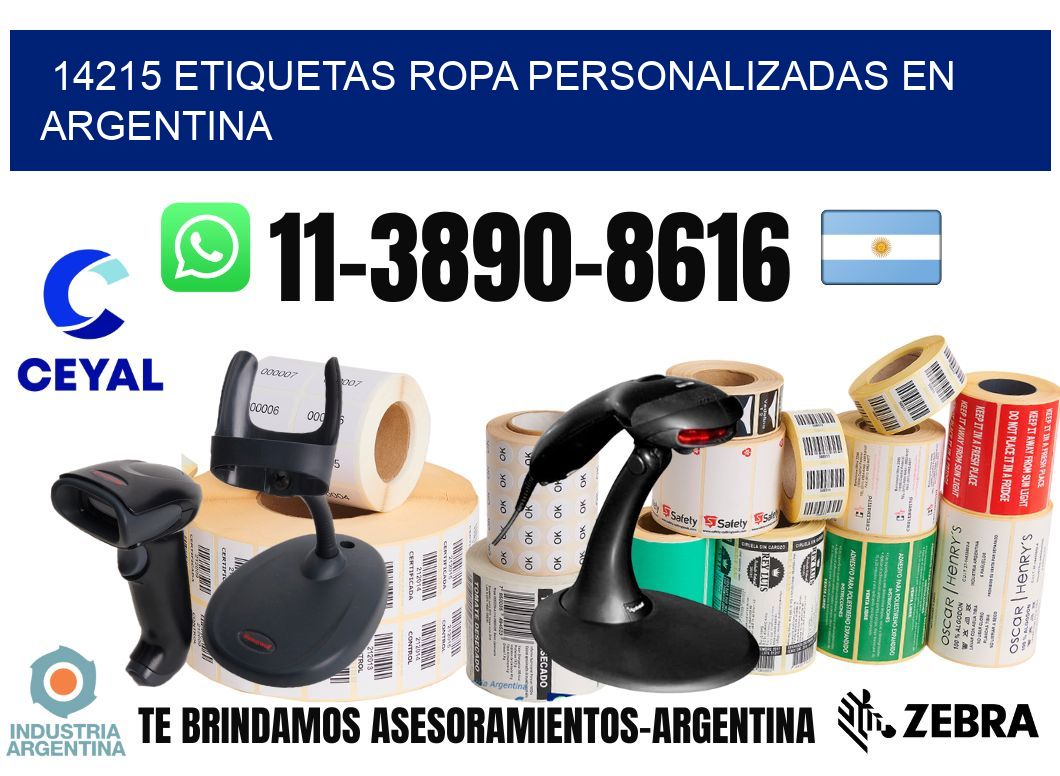 14215 Etiquetas ropa personalizadas en Argentina