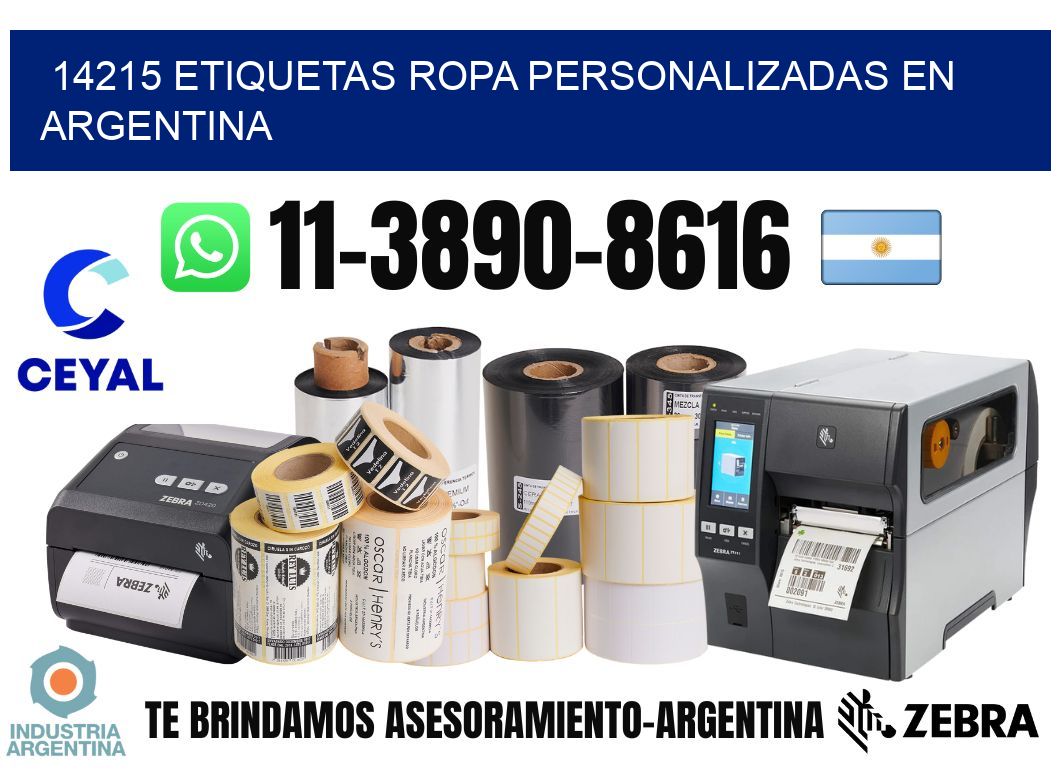 14215 Etiquetas ropa personalizadas en Argentina