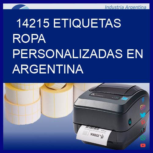 14215 Etiquetas ropa personalizadas en Argentina