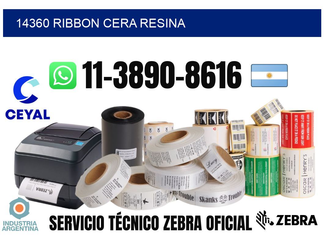 14360 ribbon cera resina