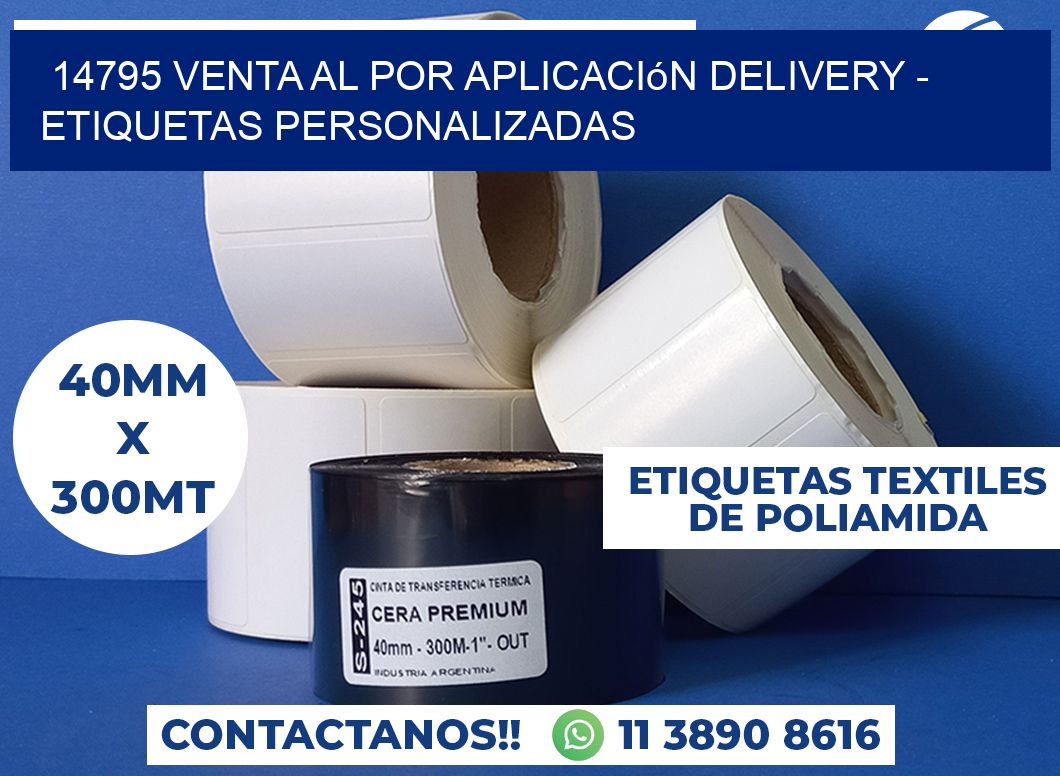 14795 Venta al Por Aplicación delivery - Etiquetas Personalizadas