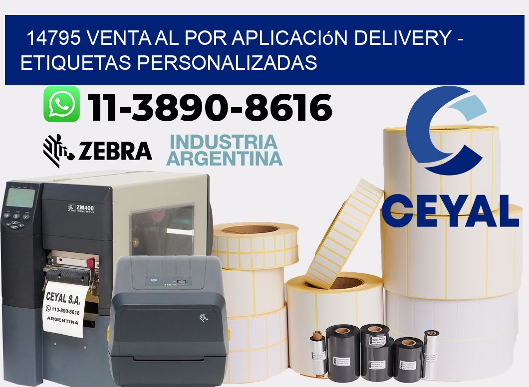 14795 Venta al Por Aplicación delivery - Etiquetas Personalizadas