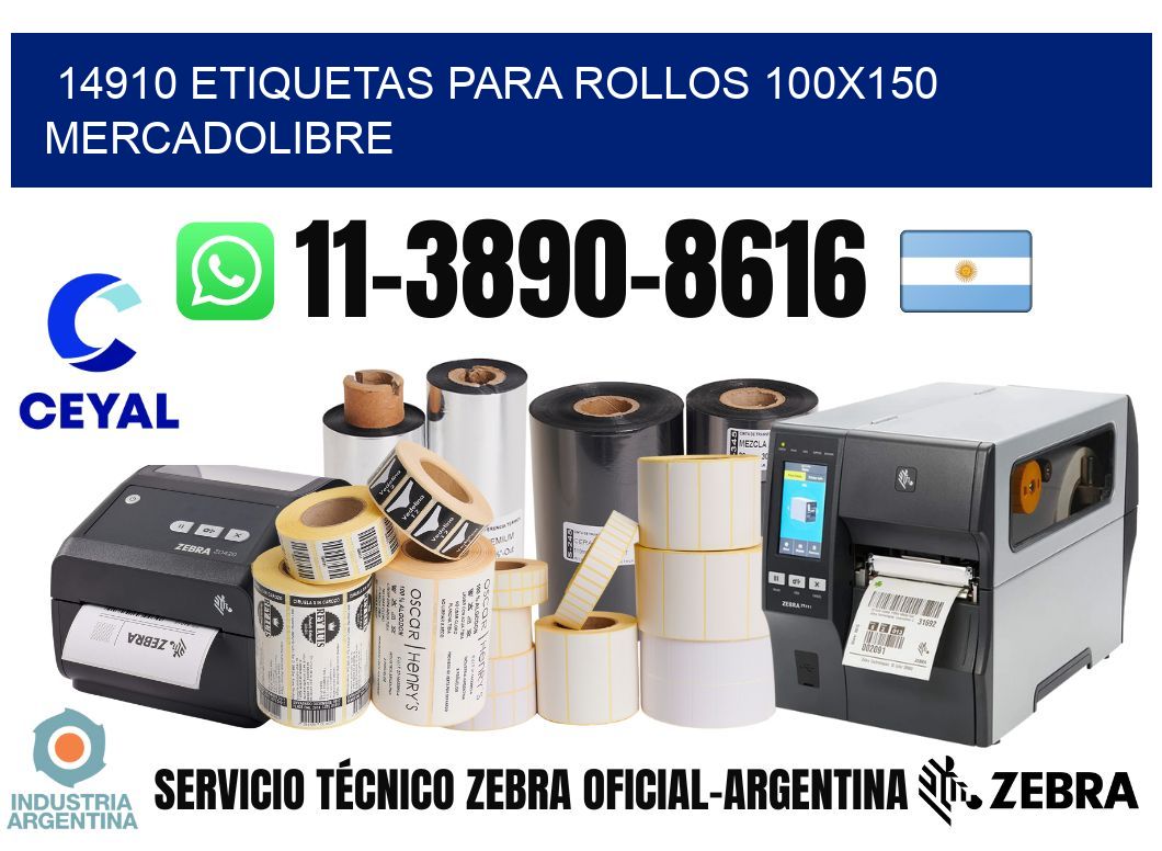 14910 etiquetas para rollos 100x150 mercadolibre
