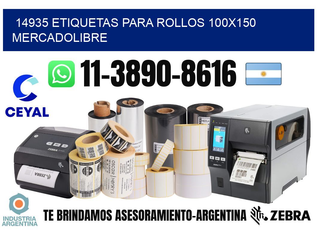 14935 etiquetas para rollos 100x150 mercadolibre