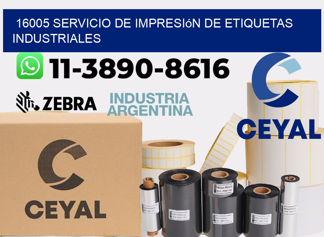 16005 Servicio de impresión de etiquetas industriales