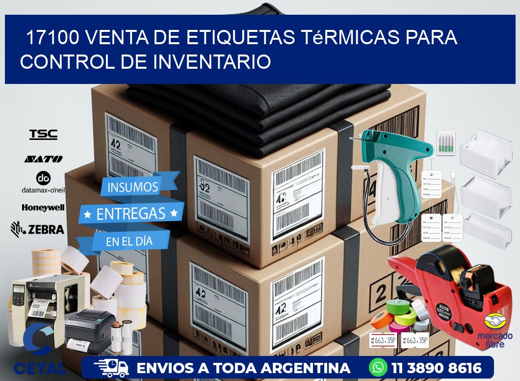 17100 venta de etiquetas térmicas para control de inventario