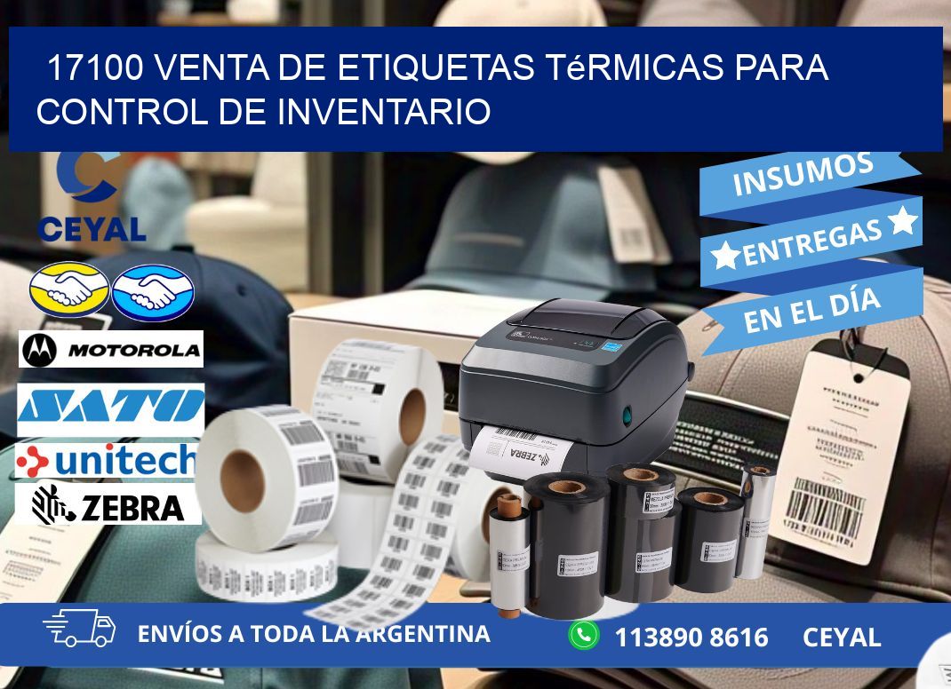 17100 venta de etiquetas térmicas para control de inventario