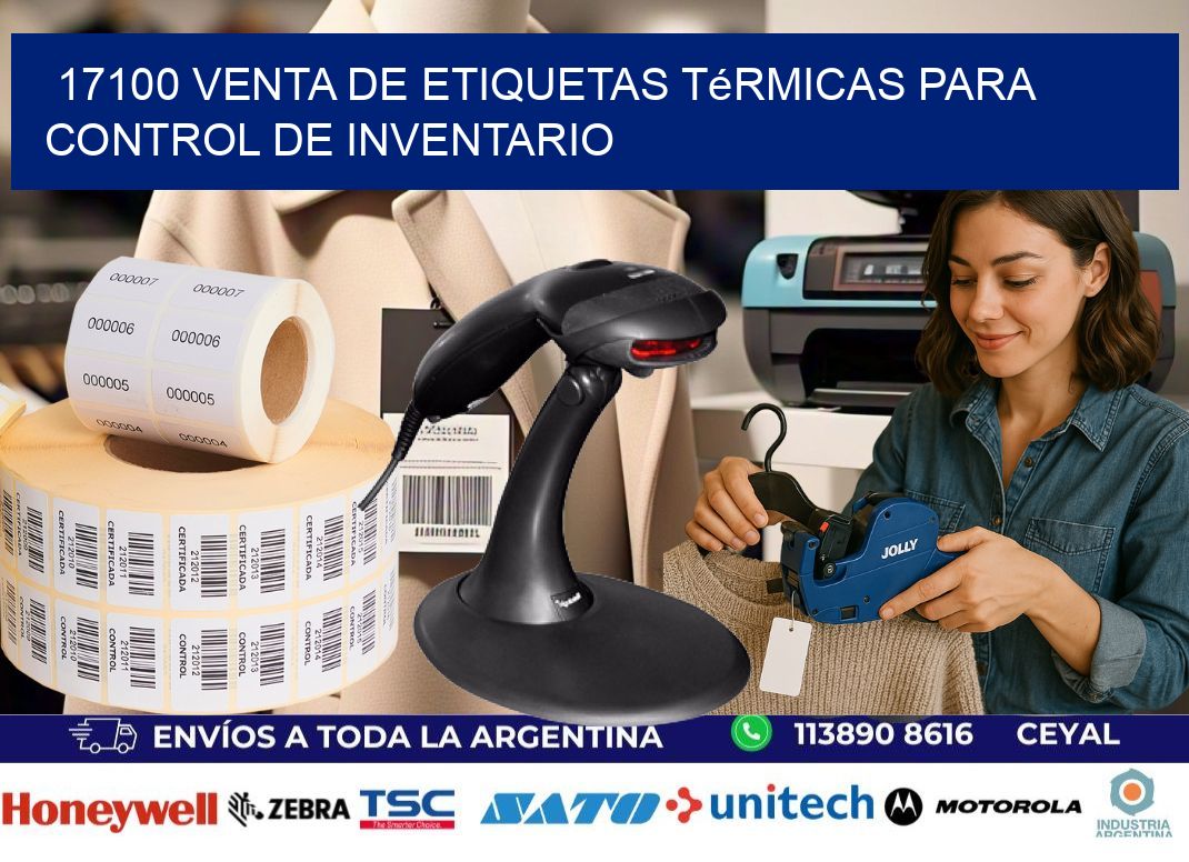 17100 venta de etiquetas térmicas para control de inventario