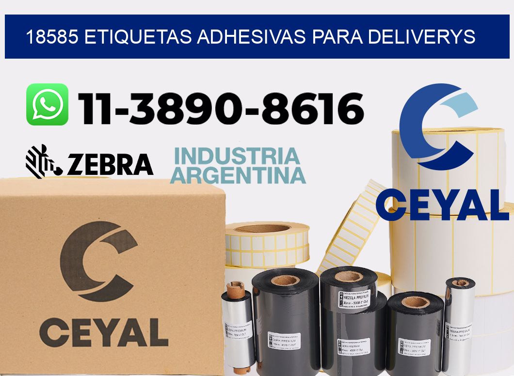 18585 etiquetas adhesivas para deliverys