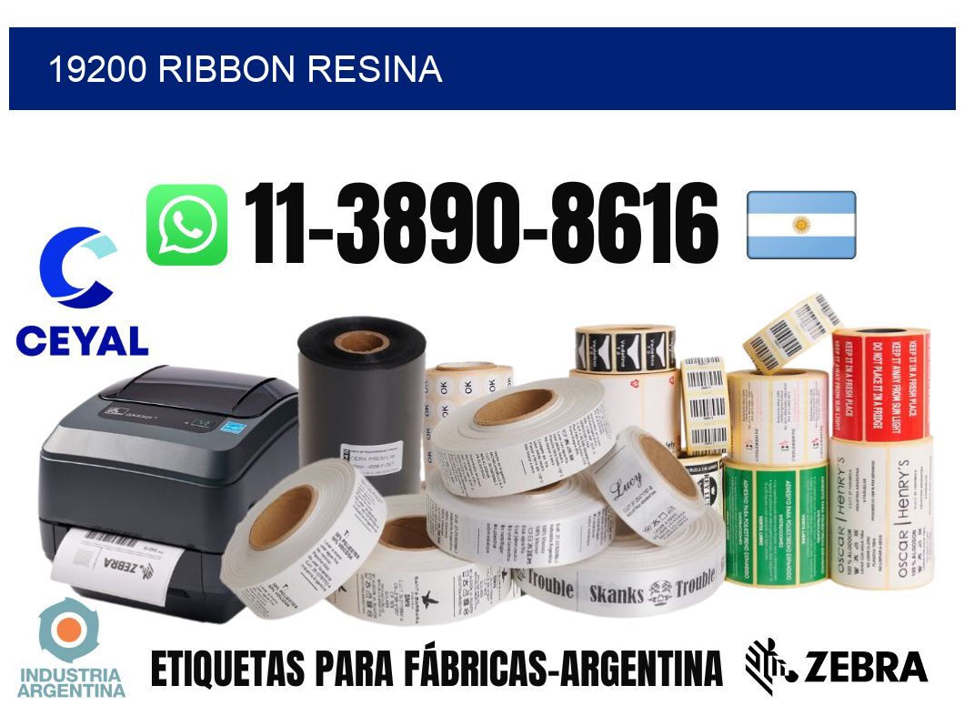 19200 ribbon resina
