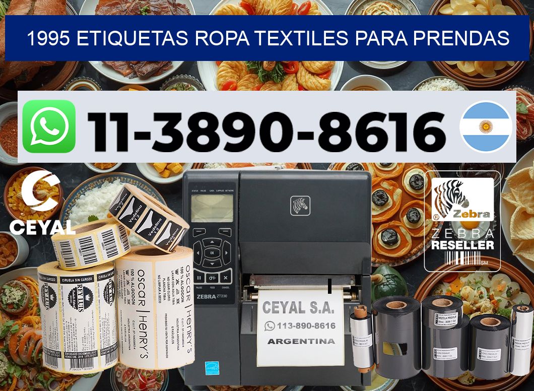 1995 Etiquetas ropa textiles para prendas