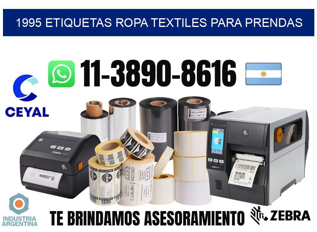 1995 Etiquetas ropa textiles para prendas