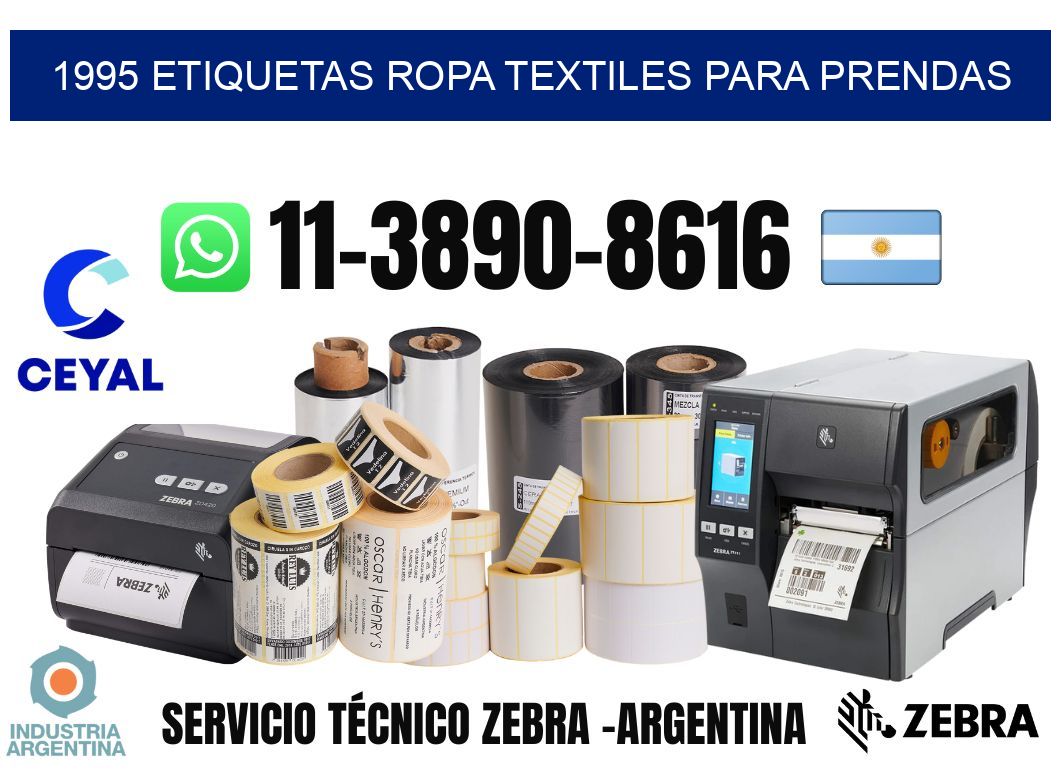 1995 Etiquetas ropa textiles para prendas
