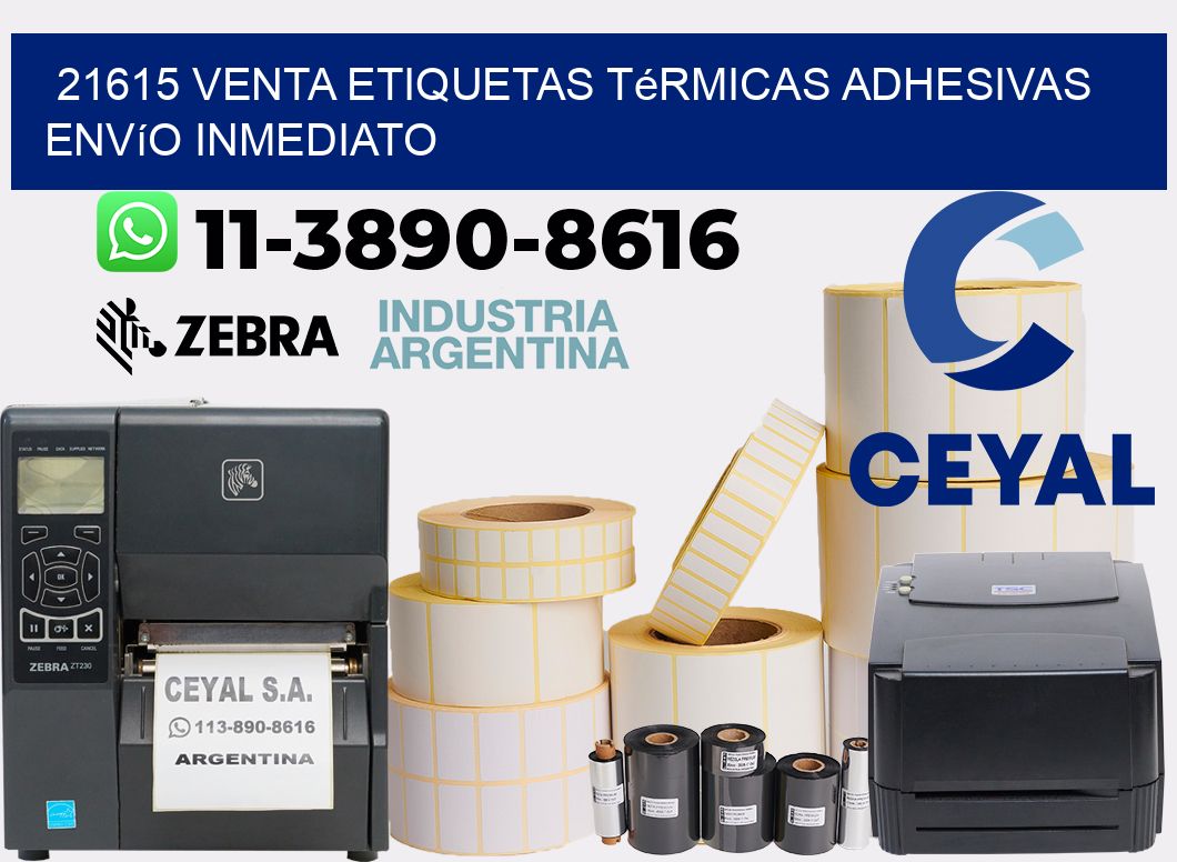 21615 venta etiquetas térmicas adhesivas envío inmediato
