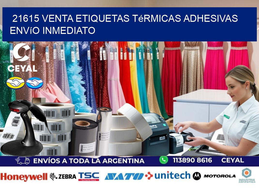 21615 venta etiquetas térmicas adhesivas envío inmediato