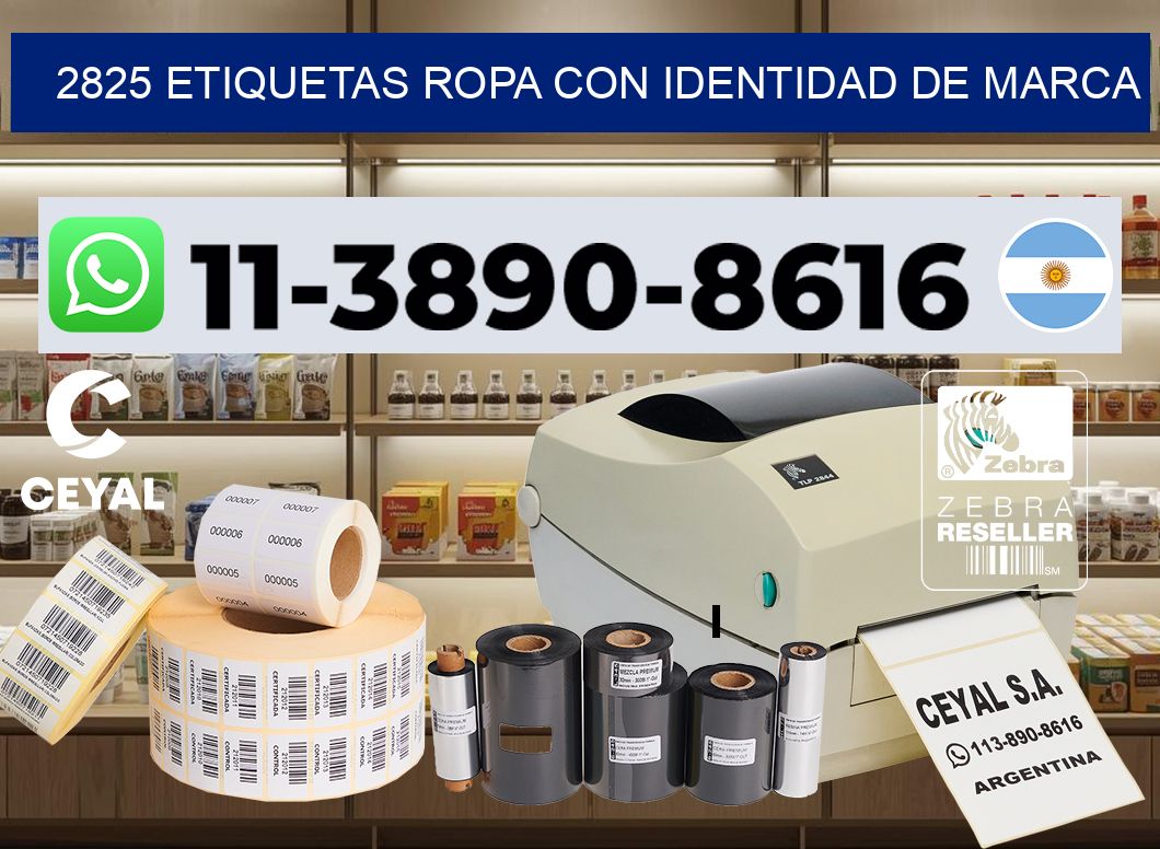 2825 Etiquetas ropa con identidad de marca