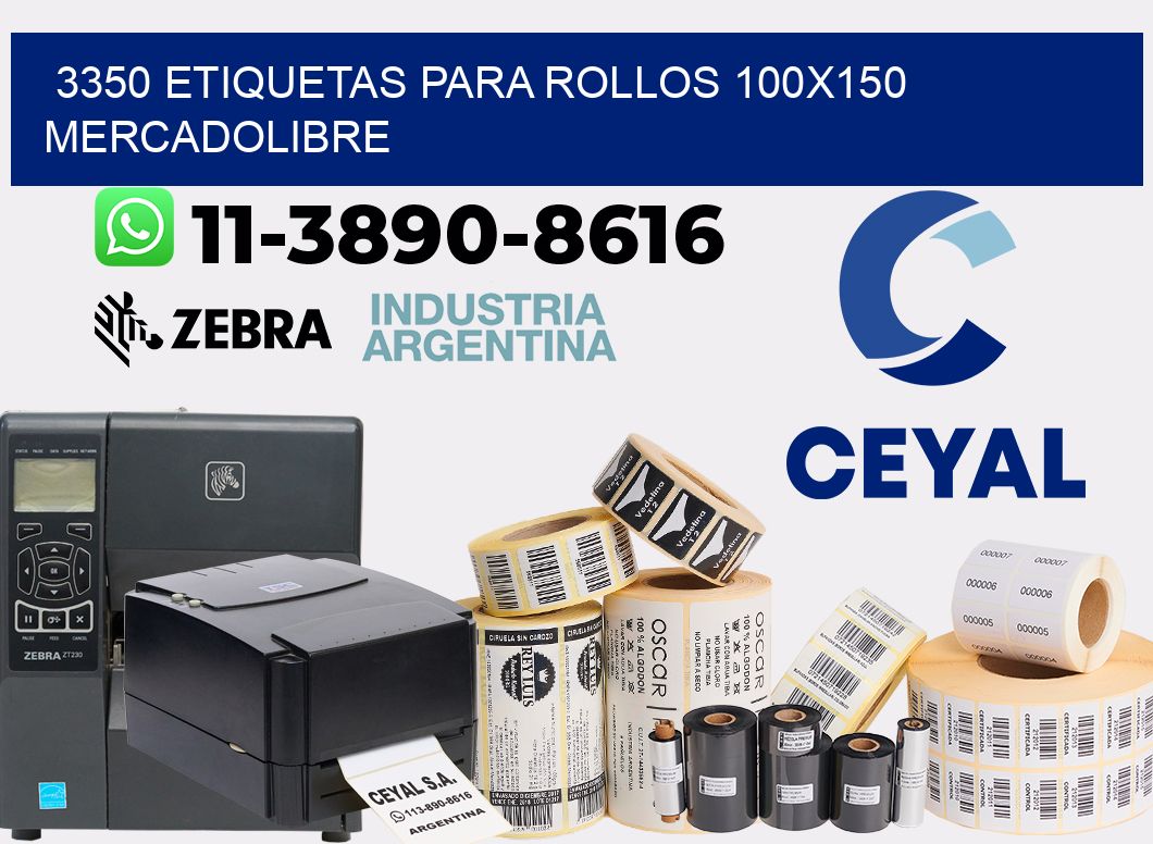 3350 etiquetas para rollos 100x150 mercadolibre