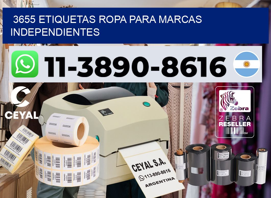 3655 Etiquetas ropa para marcas independientes