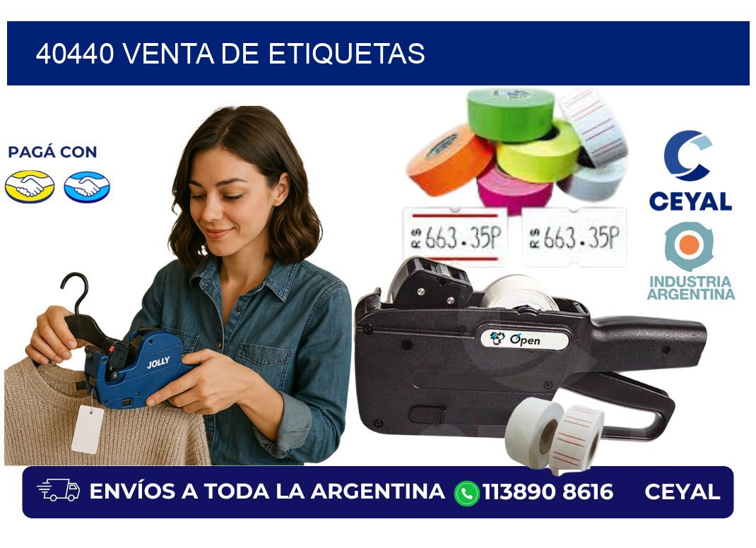 40440 venta de etiquetas