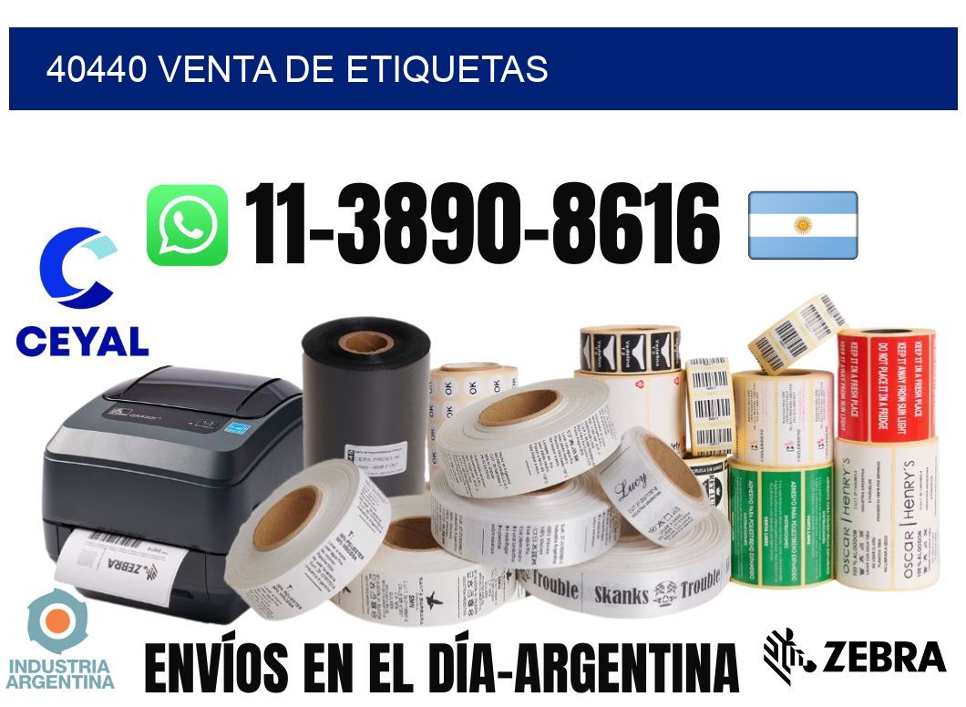 40440 venta de etiquetas