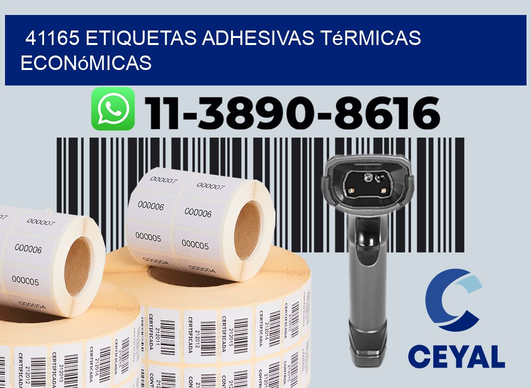 41165 etiquetas adhesivas térmicas económicas