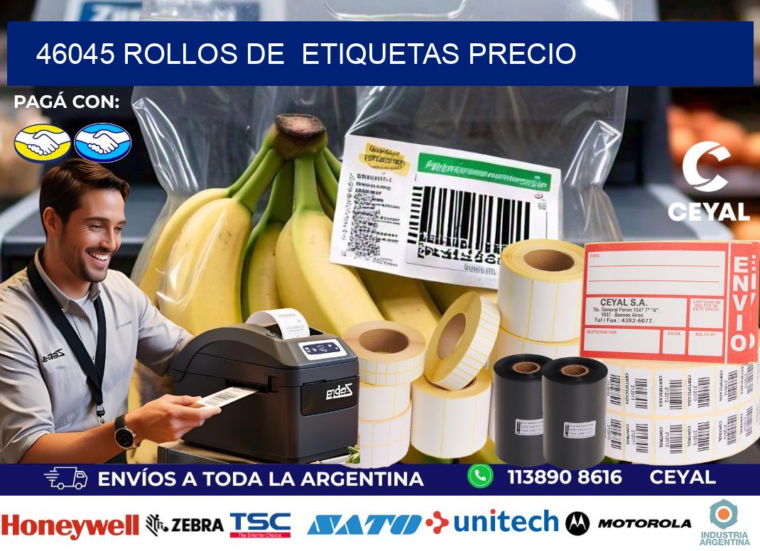 46045 rollos de etiquetas precio