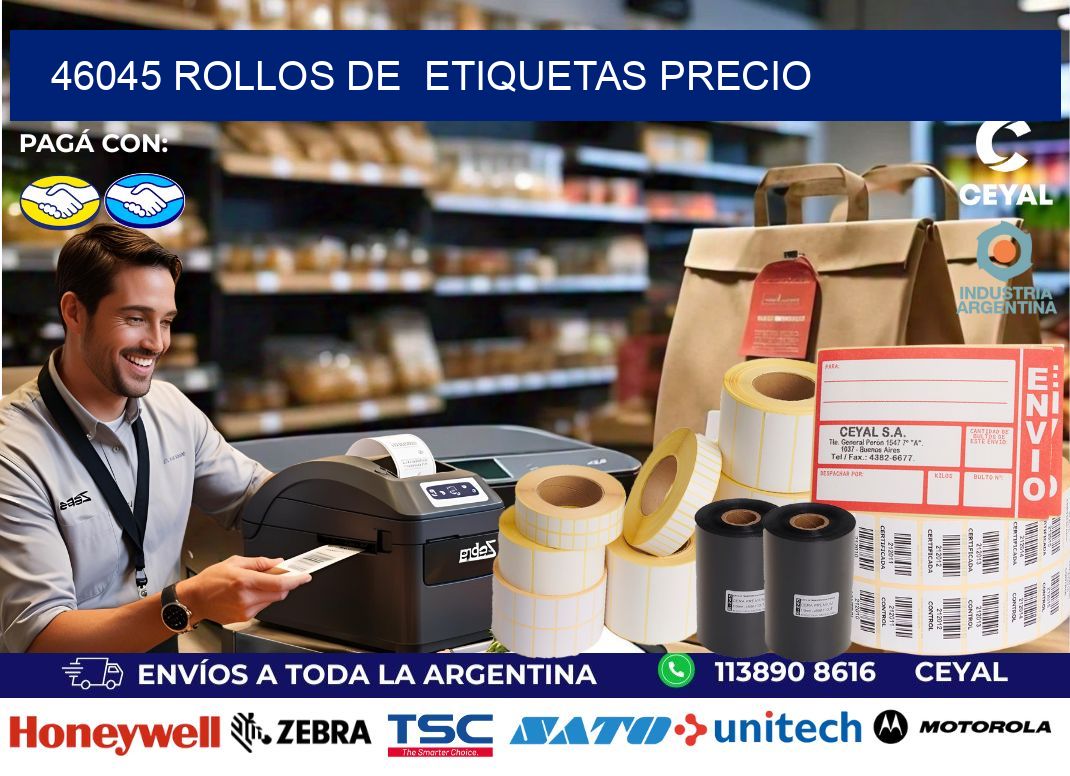 46045 rollos de etiquetas precio