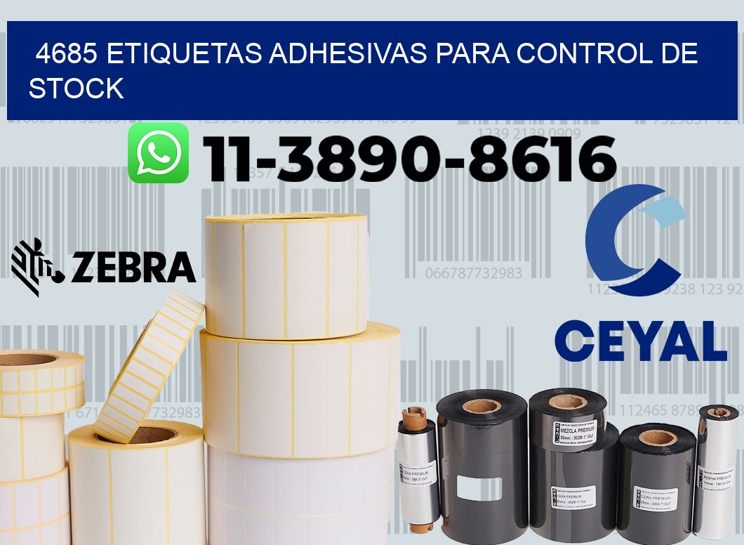 4685 Etiquetas adhesivas para control de stock