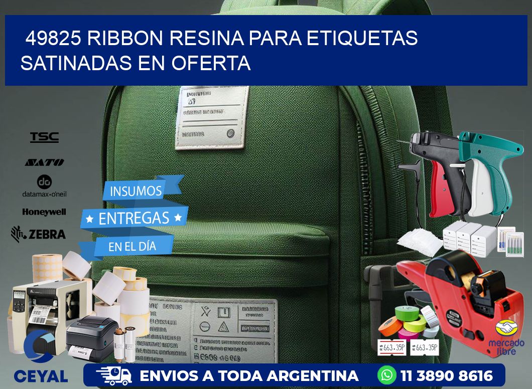 49825 ribbon resina para etiquetas satinadas en oferta
