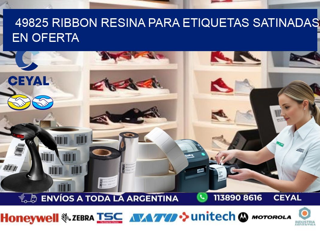 49825 ribbon resina para etiquetas satinadas en oferta