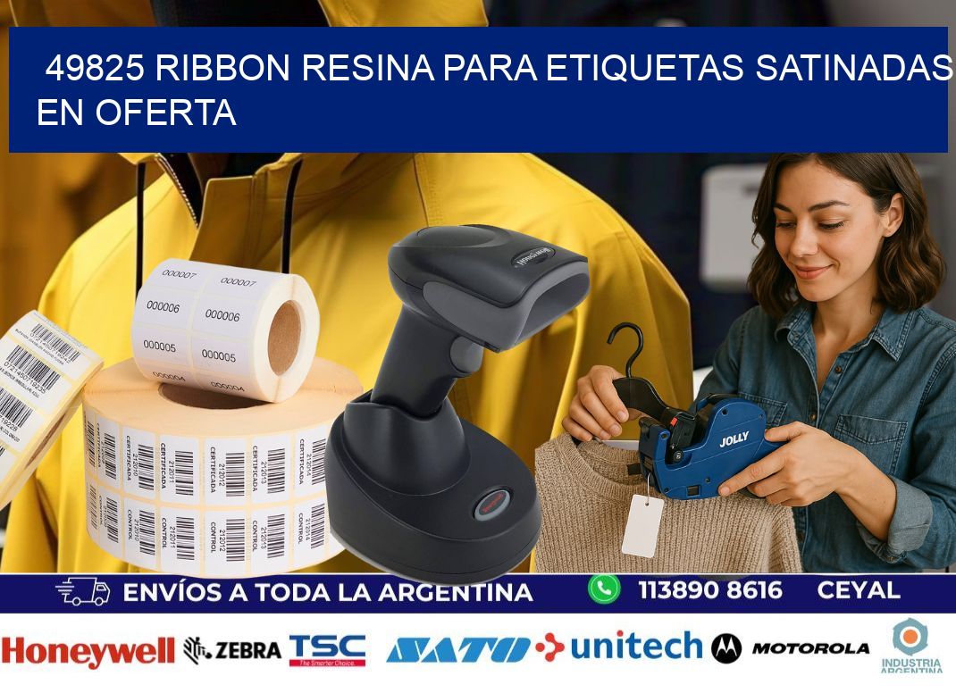 49825 ribbon resina para etiquetas satinadas en oferta