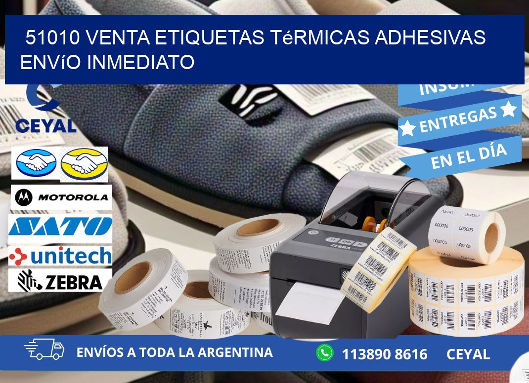 51010 venta etiquetas térmicas adhesivas envío inmediato
