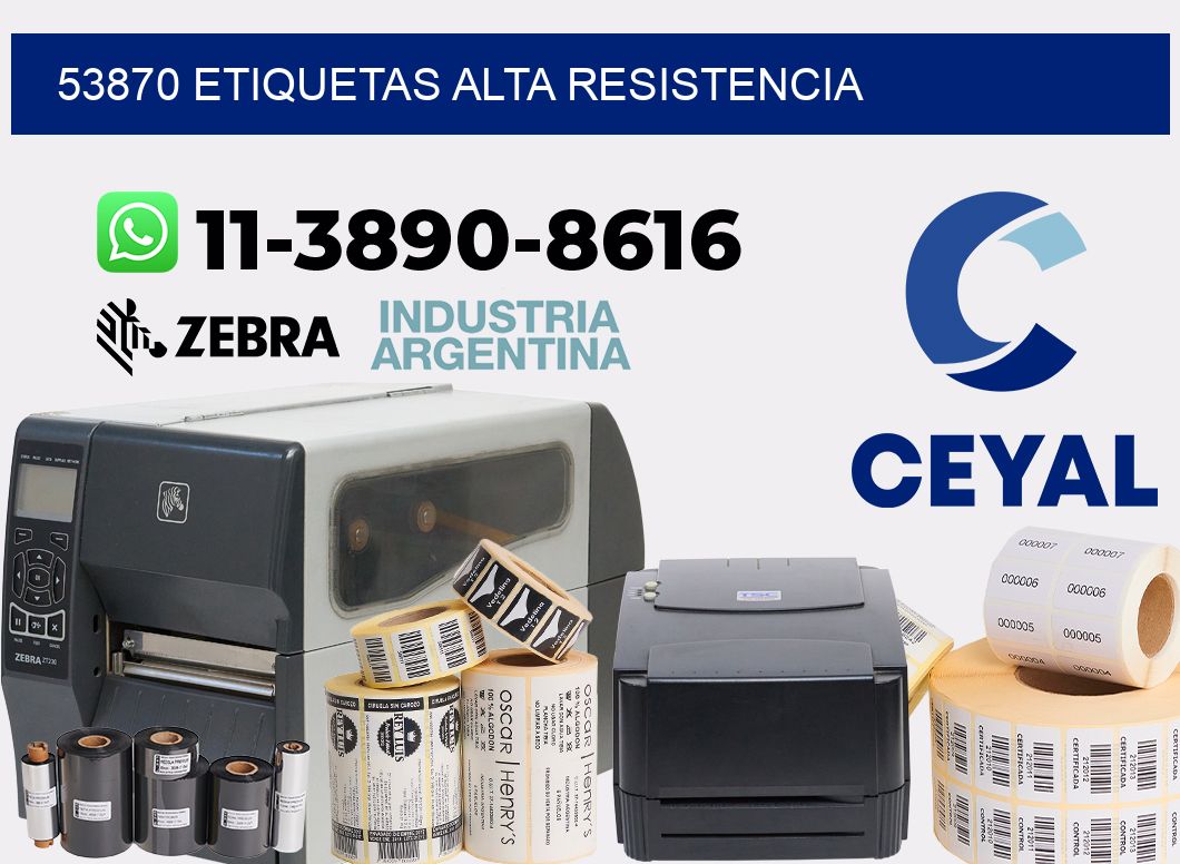 53870 etiquetas alta resistencia