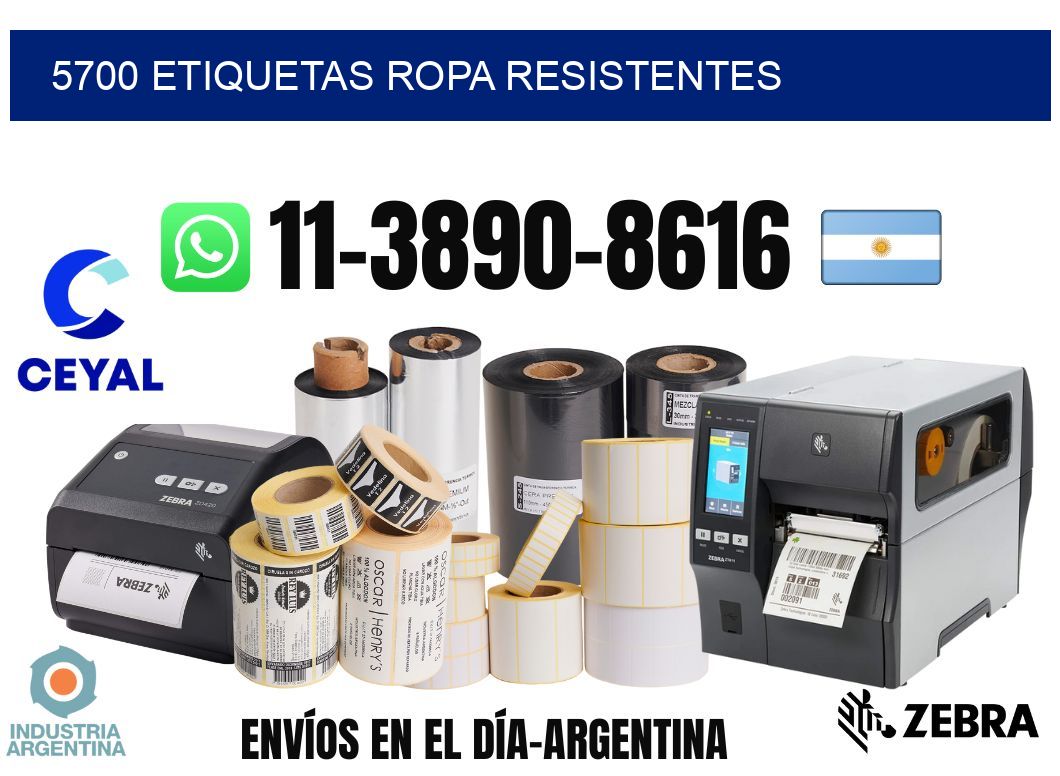 5700 Etiquetas ropa resistentes