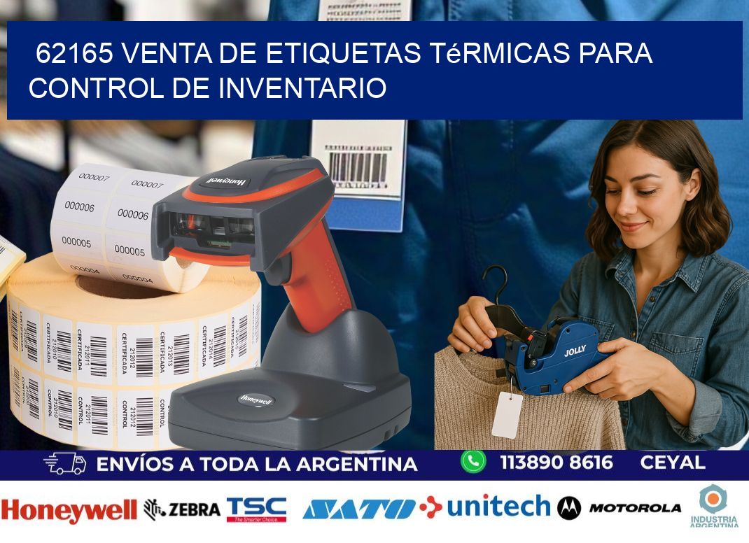62165 venta de etiquetas térmicas para control de inventario