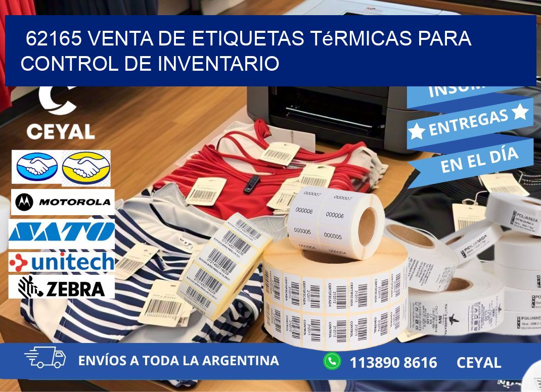 62165 venta de etiquetas térmicas para control de inventario