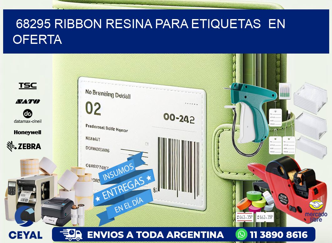 68295 ribbon resina para etiquetas  en oferta