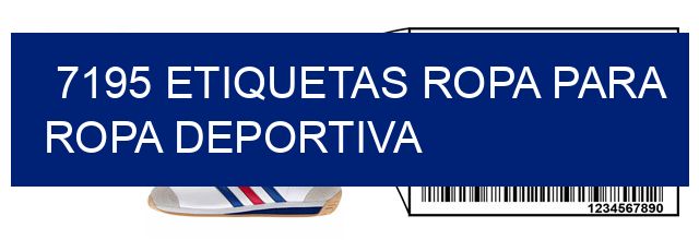 7195 Etiquetas ropa para ropa deportiva