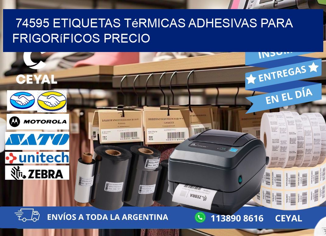 74595 etiquetas térmicas adhesivas para frigoríficos precio