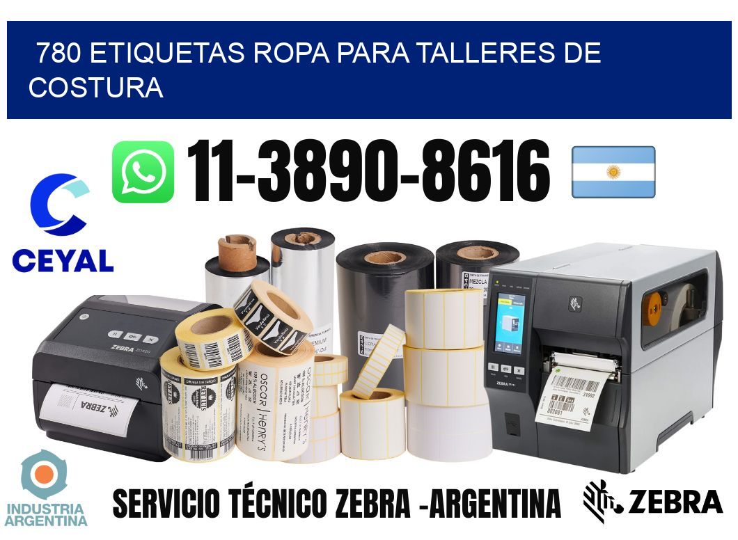 780 Etiquetas ropa para talleres de costura
