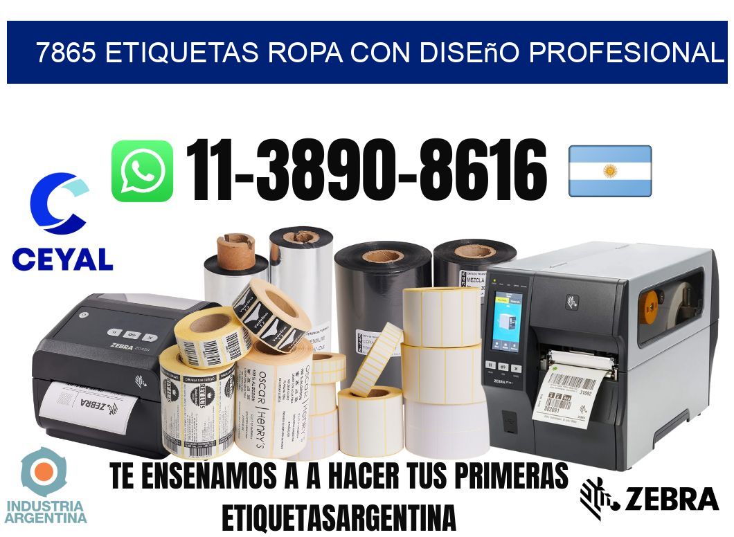 7865 Etiquetas ropa con diseño profesional